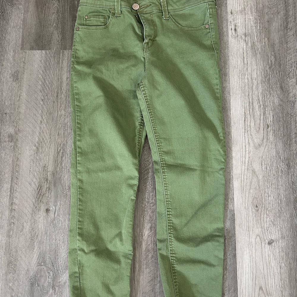 Green Denim Jeans